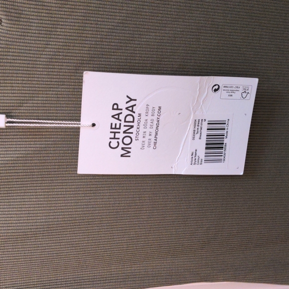 Maxi Off the Shoulder Olive Green NWT by Cheap Monday from Stockholm - Picture 4 of 8